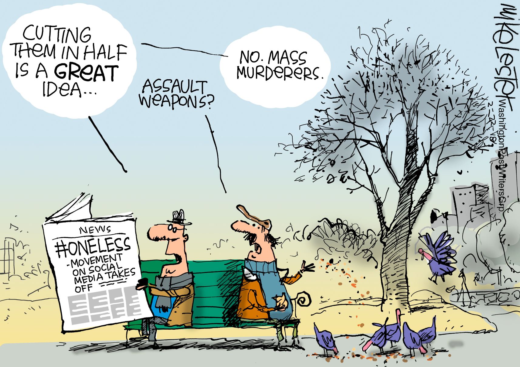 Mike Lester cartoon